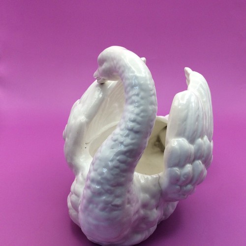 Jarrón cisne de cerámica vintage para boda/fiesta/soporte para macetas - Imagen 5 de 14