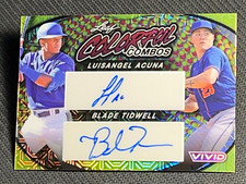 2023 Leaf Vivid COLORFUL COMBO'S YELLOW MOJO AUTO Acuna / Tidwell 2/10