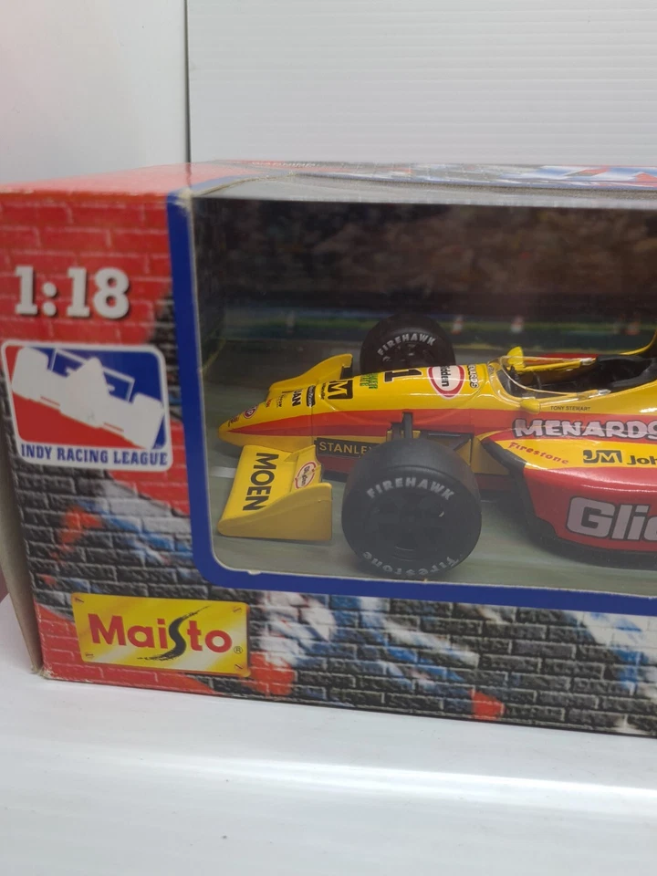 MAISTO Glidden Tony Stewart #1 Diecast 1/18 1:18 1998 Indy Racing réplicas nuevo  Foto 2 de 4
