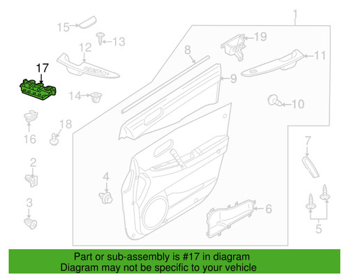Power Window Switch, Left Driver - Mazda EG23-66-350 - 第 4/6 張圖片