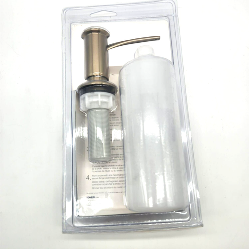 Kohler Soap Lotion Dispenser K-1895-C-BV Brushed Bronze 3-1/16" Counter Mount - Picture 4 of 5
