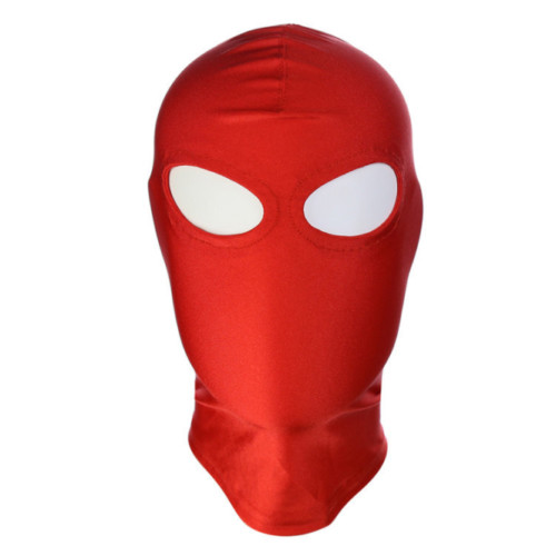 Spandex voll bedeckte Kopfbedeckung Kapuze offene Augen Mundmaske Bondage Rückhaltesysteme - Bild 6 von 9