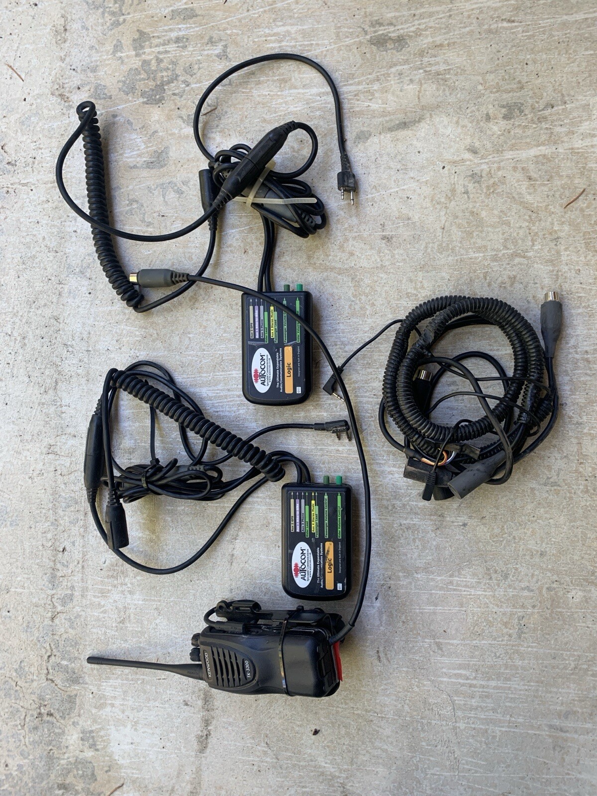 Autocom Logic Motorcycle Communication Dual Kit  With Kenwood TK 3300 Radio