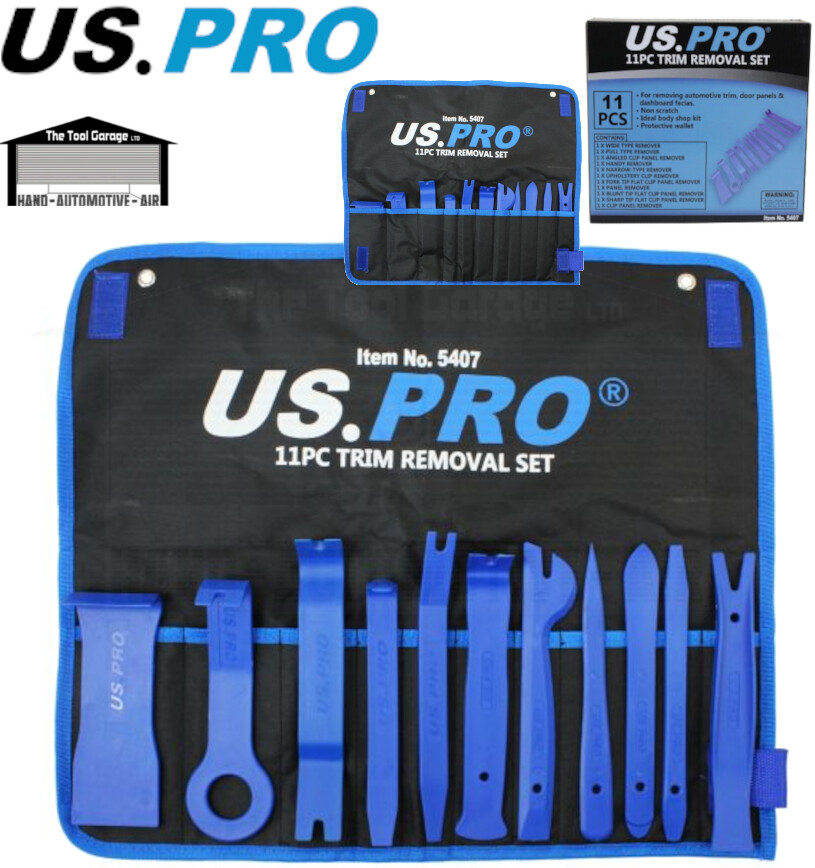 US PRO Tools 11pc Mini Panel, Clip, Trim Removal Remover Set NEW 5407