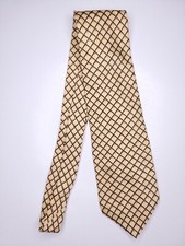 Neo Bill Blass Mens Formal Necktie 58"Lx3.75"W Beige Neck Tie