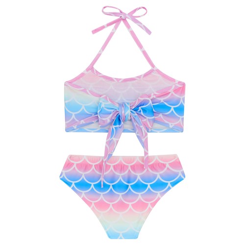 Kids Girl's Tank Top And Underwear Surfing Vest With Bottoms Set Rashguard Pool - Picture 21 of 69