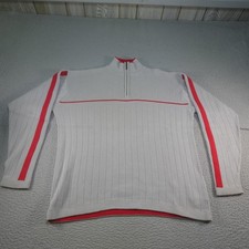 Vintage Columbia Sweater Mens XL Gray 1/4 Zip Pullover Hiking Camping Nature