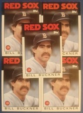 1986 TOPPS #443 BOSTON RED SOX BILL BUCKNER [5] NM/MT 06992