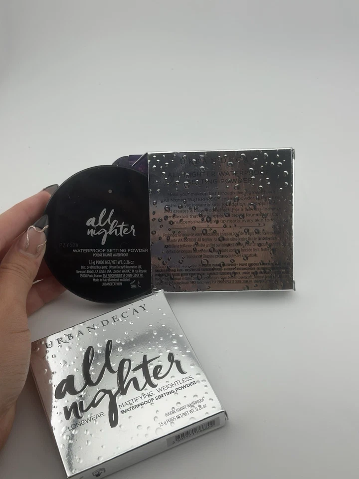 Polvo fijador impermeable Urban Decay All Nighter nuevo en caja tamaño completo 0,26 oz / 7,5 g Foto 3 de 4