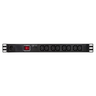 LogiLink PDU8A02 19'' Steckdosenleiste 8-fach IEC320 C13 mit ÜSS und Schalter