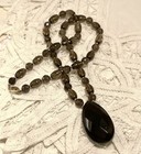 14k Large Faceted Smoky Quartz Necklace — photo 4