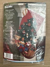 Bucilla86303 Under the tree felt Stocking Kit 18  