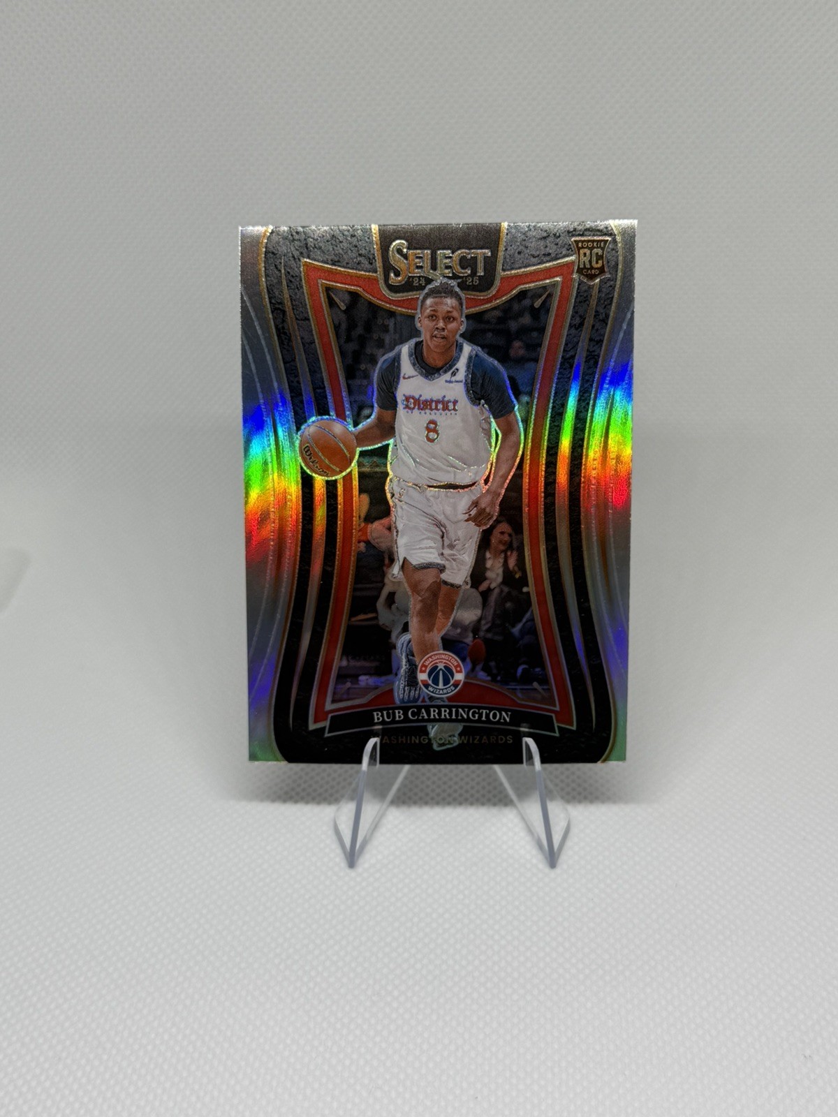 Bub Carrington Silver RC 2024-25 Panini Select Prizm Mezzanine Level #386