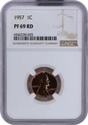 TOP POP!! ~~ 1957 Lincoln Cent PROOF NGC PF69RD ~~ NOTHING FINER!! (6542235-025)