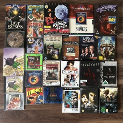 18 Adventure Games PC Point and Click Shivers Runaway Scratches Baphomets Fluch