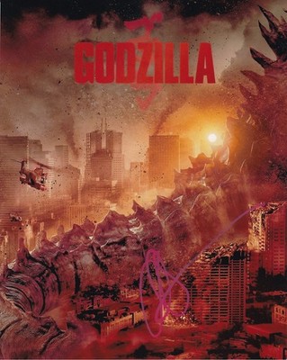 AARON TAYLOR JOHNSON signed Autogramm 20x25cm GODZILLA in Person autograph COA
