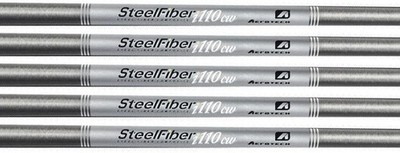 Lot De 6 Shafts Aerotech Steelfiber I110 Cw - X-Flex - Graphite - Embout 0.355 - Homme