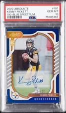 2022 PANINI ABSOLUTE SIG-BLUE SPCTRM #101 KENNY PICKETT 14/20 PSA 10