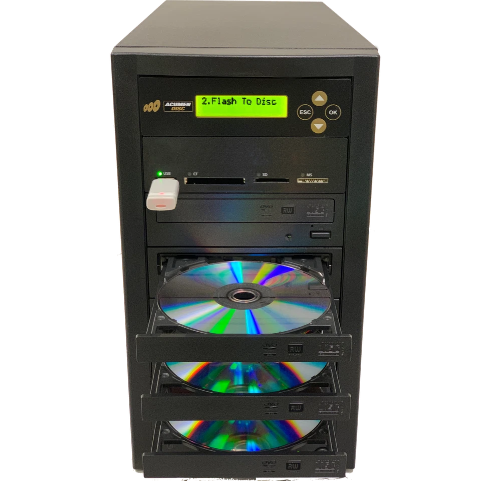 Duplicador espejo multimedia ACUMEN 1:2 - Flash (SD/CF/USB) y copia de disco CD a DVD Foto 2 de 4