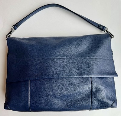 Gabs G3 Plus Convertible Shopping Bag Large Blue Full Grain Calf Leather