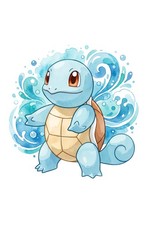 Squirtle Watercolor Art Print Poster Wall Art Home Decor Kids Room Gift