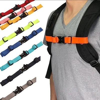 1PC Adjustable Backpack Chest Strap Harness with Quick Release Buckle for Hiking