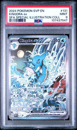 2024 POKEMON SVP EN-SV BLACK STAR PROMO #131 KINGDRA EX PSA 9