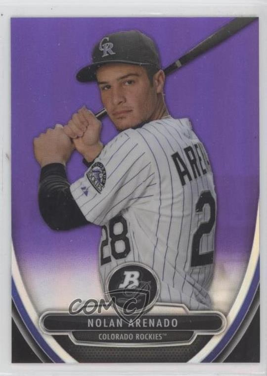 2013 Bowman Platinum Retail Chrome Purple Refractor Nolan Arenado Rookie RC 0r4