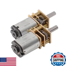 HiLetgo 2pcs N20 Gear Reducer Motor 6V 15RPM DC Micro Deceleration Motor for Rob