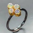 Vintage ring Natural Opal Ring 925 Sterling Silver Size 6 /R464586