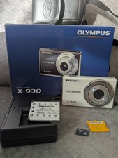 Olympus Digital Camera X-930 12.0MP White , card, battery, charger, case, Tested