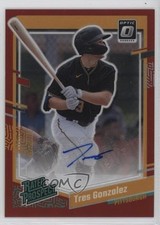 2023 Panini Donruss Red Prizm 10/25 Tres Gonzalez #RPS-TG Auto 1a0l