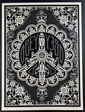 Shepard Fairey “Peace Bomber (Black)” - Screen Print - Signed - Obey Giant