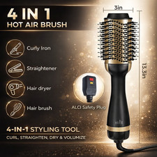 NEW 4 in 1 Hair Dryer Brush and Volumizer Styler Hot Air Ionic Ceramic