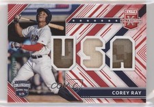 2018 Panini Elite Extra Edition USA Materials Red 47/49 Corey Ray #USAM-CR uk2
