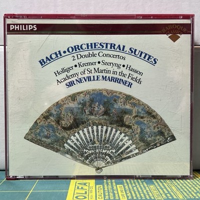 Bach: Orchestral Suites: 2 Double Concertos (CD, Philips, 2 Discs) Marriner