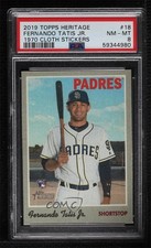 2019 Topps Heritage High Number 1970 Cloth Stickers Fernando Tatis Jr PSA 8 o7m