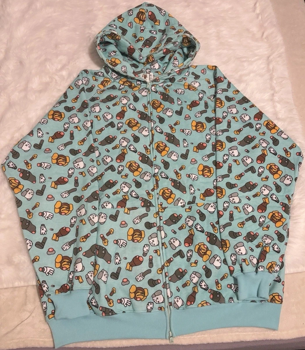 【アベイシングエイプ】 KAWS GAME GEAR パーカー　シャーク　M Bape Kaws In Men's Sweats & Hoodies for Sale - Shop Men's Athletic
