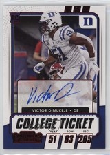 2021 Contenders Draft Picks College Game Ticket Red Victor Dimukeje Auto 0ry1