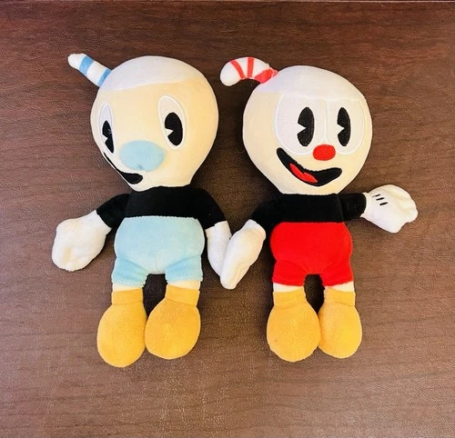 Funko Cuphead Plush Set of 2 -  Cuphead & Mugman 9" Soft Stuffed Toys