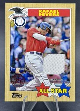 2022 Topps Series 2 - Rafael Devers #87ASR-RD 1987 All-Star Game Used Relic