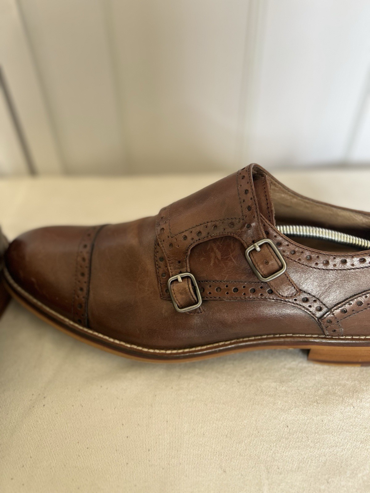 Johnston and Murphy Men's Brown Conard Double Mon… - image 7