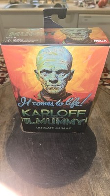 NECA Universal Monsters Ultimate The Mummy B & W- 7'' Figure Boris Karloff NIB