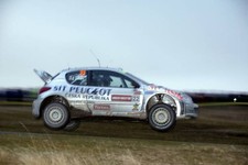WRC Wales Rally GB 2003 Roman Kresta Peugeot Action Motor Racing Old Photo