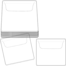 25Pcs Single Pocket Coin Sleeves, Clear Plastic Coin Holders Protective Pages Sm