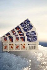 US FOREVER STAMP SNOWY DAY 2 SHEETS OF 20 (40 STAMP)