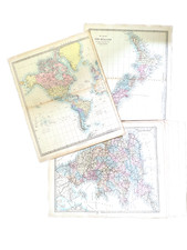 Edward STANFORD 1875 CYCLOPÆDIAN WORLD ATLAS x37 Col MAPS Victorian Cartography
