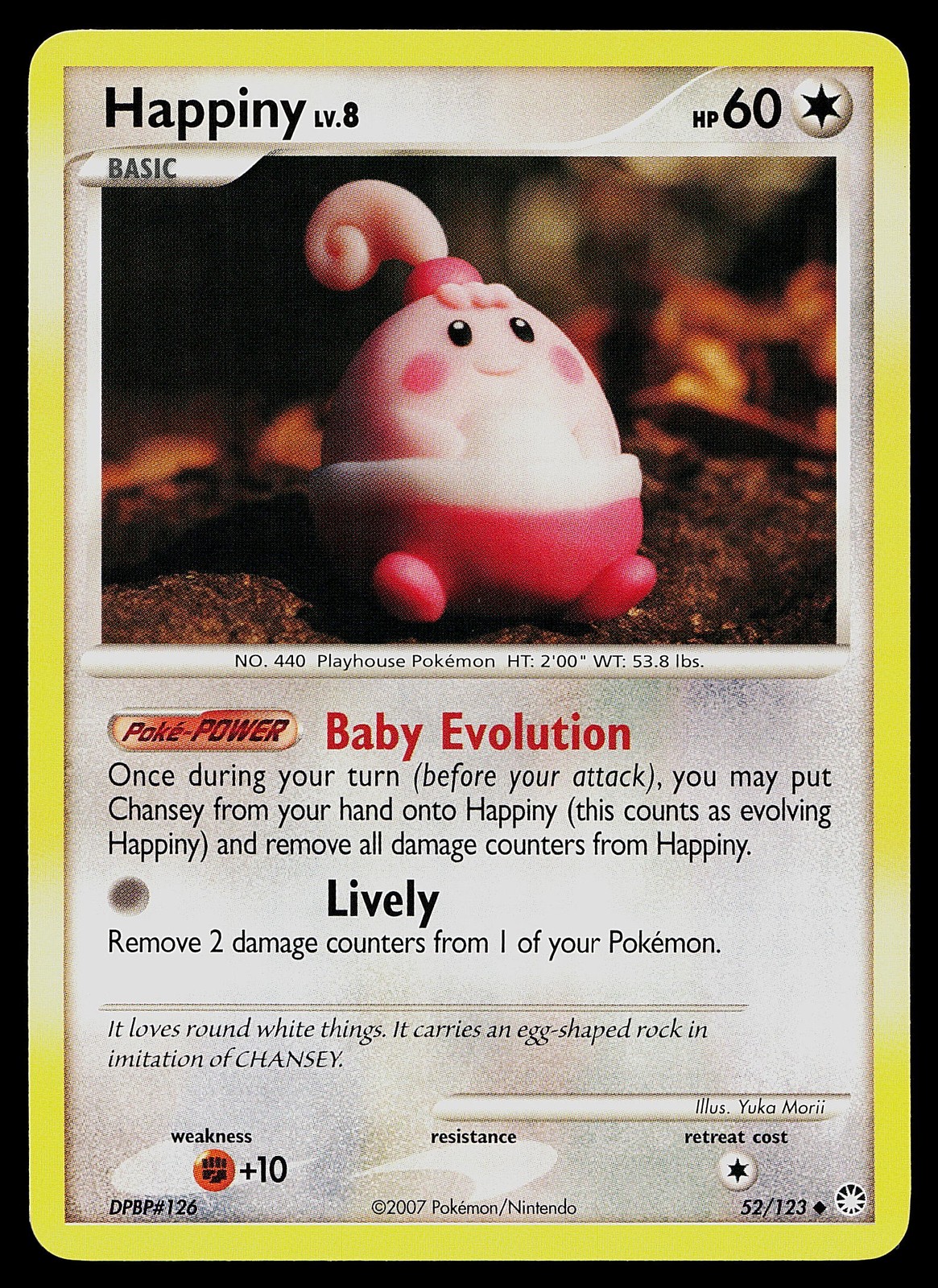 Pokemon Card - Happiny Mysterious Treasures 52/123 Uncommon