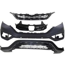 Bumper Cover Kit For 2015-2016 Honda CR-V Front 4pc With Grille