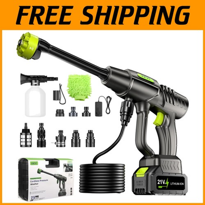 #ad Portable Battery Pressure Washer 1200 PSI $158.36